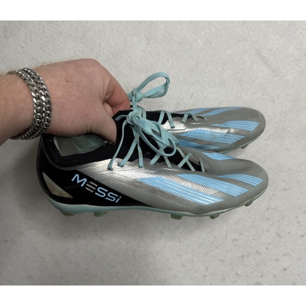 Adidas X‎ Crazyfast Messi.1 Elite FG Soccer Cleats Size 6 Silver Blue